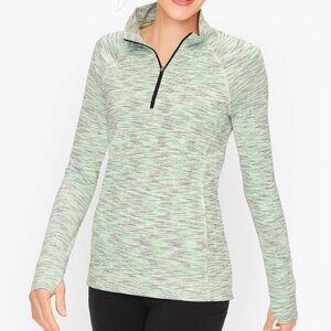 T by Talbots Space Dyed Half Zip, Size MP, EUC